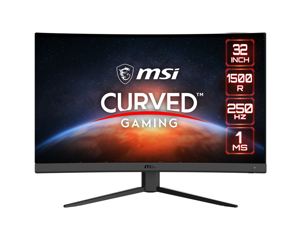 MSI G32C4X 32" Curved Gaming Monitor, 1920 x 1080 (FHD), 1 ms, 250Hz