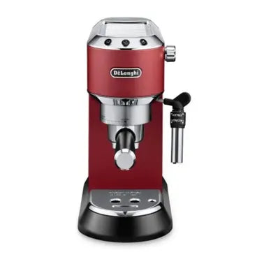 De’Longhi Dedica Pump Espresso Coffee Machine, 1450 Watt, Red - EC685.R