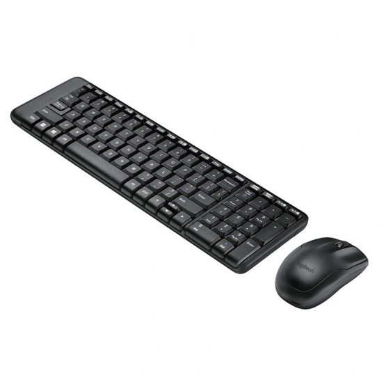 Logitech MK220 Wireless Keyboard and Mouse Combo - Black