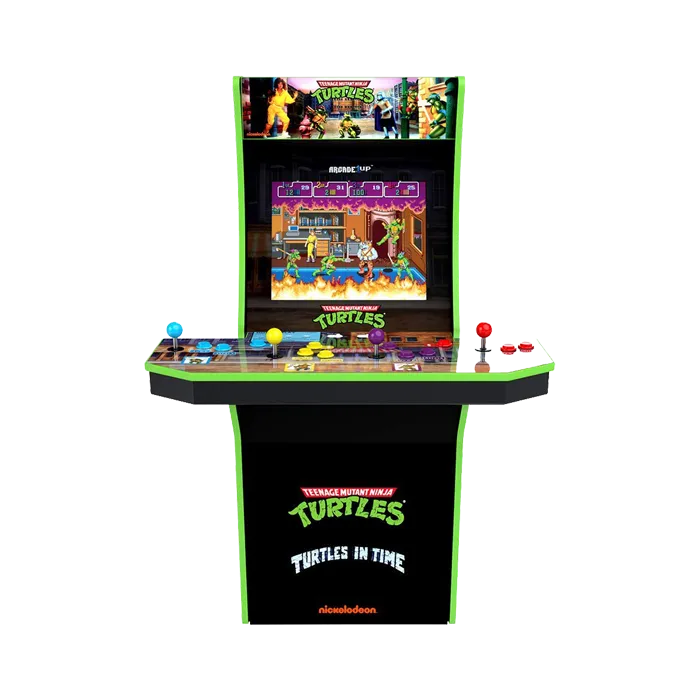 Arcade 1Up Teenage Mutant Ninja Turtle Arcade Cabinet with Riser