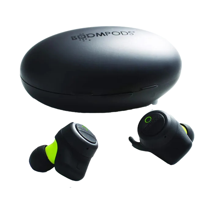 BOOMPODS Boombuds True Wireless Sport Earbuds - Black