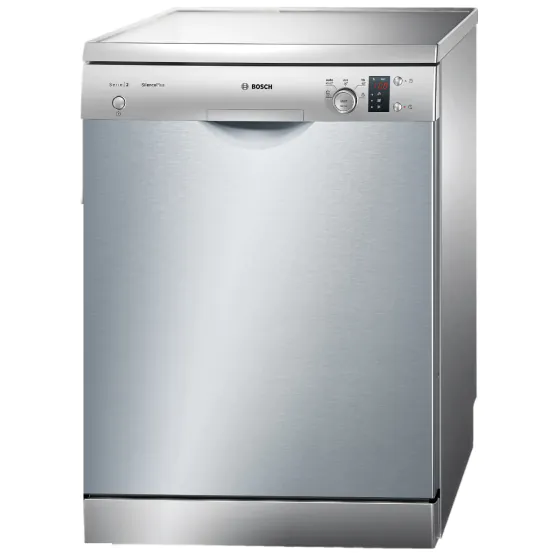 Bosch Series 2 Dishwasher, 12 Place Settings, 5 Programs, Silver - SMS25AI00V