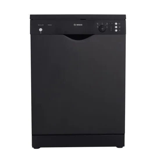 Bosch Series 2 Freestanding Dishwasher, 12 Persons, Black - SMS25AB00V