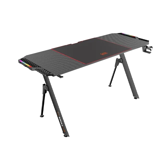 Porodo PDX513 Gaming E-Sports RGB Desk - Black