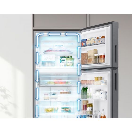 Samsung No-Frost Refrigerator, 419 Liter, Silver- RT40DG3110QVMR