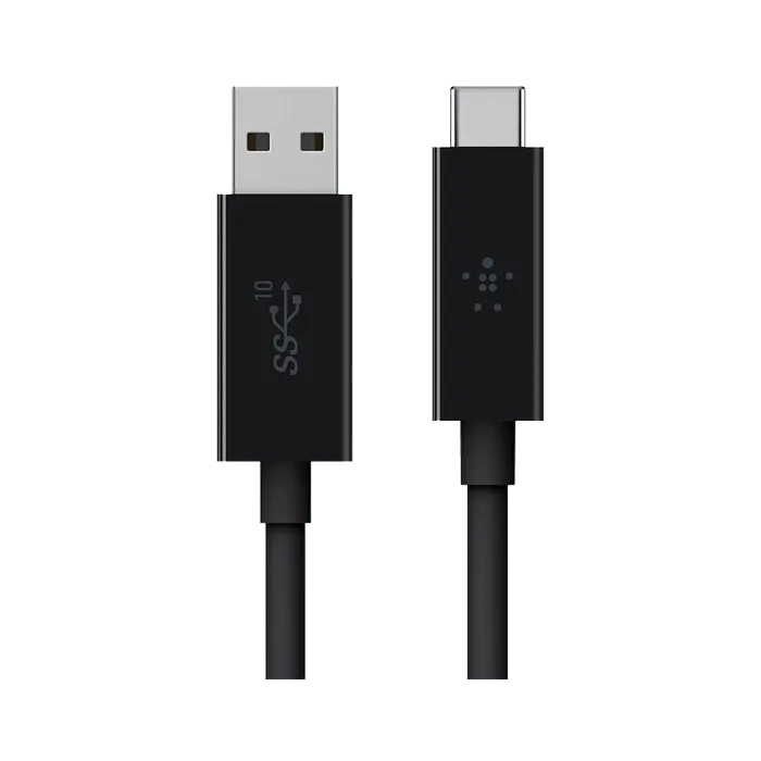 Belkin 3.1 USB-A to USB-C Cable (USB-C Cable) 3.3ft/1m length - Black - XPRS