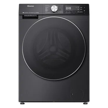 Hisense Front Load Full Automatic Washing Machine With Dryer, 10.5 kg, Inverter Motor, Black - WD5S1045BB