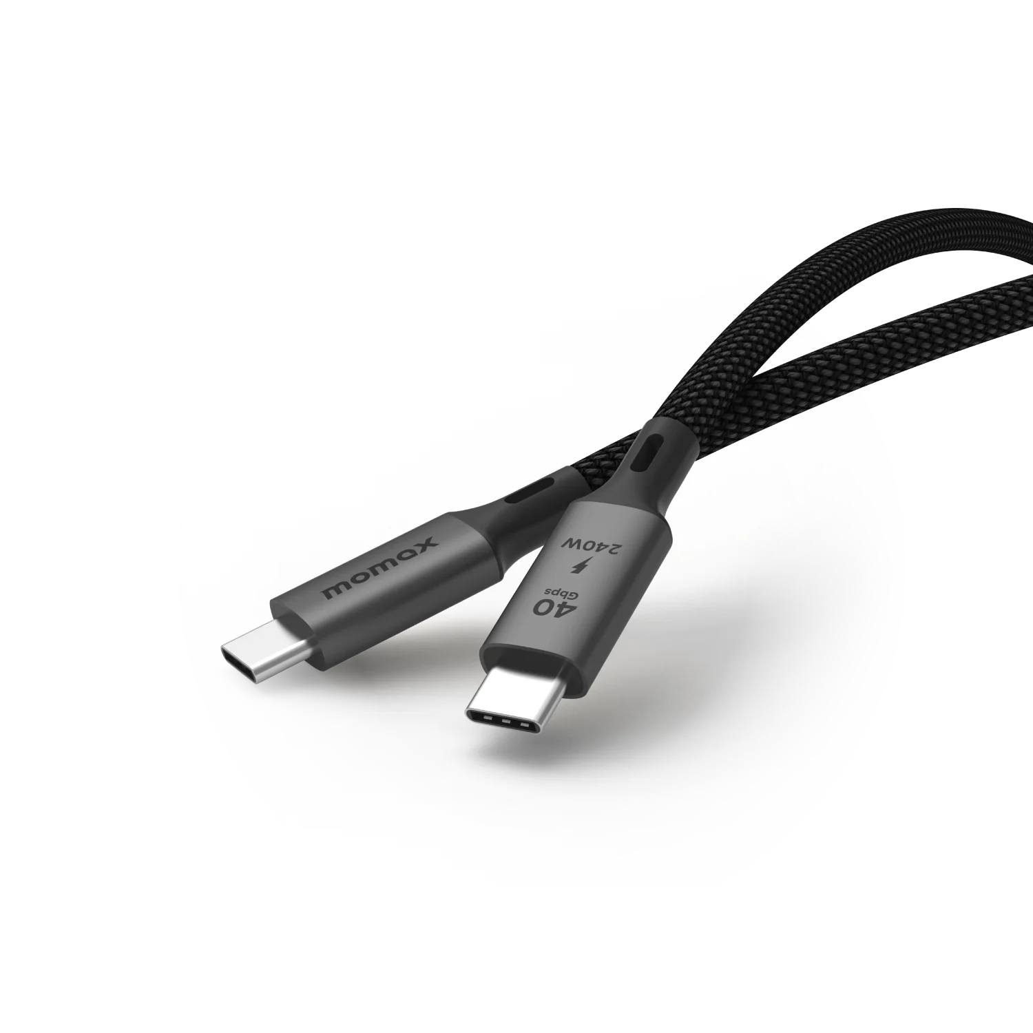 Momax Elite USB 4.0 USB-C to USB-C Braided Cable 240W 1m - Black