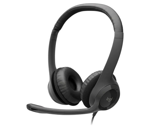 Logitech H390 USB Computer Headset - Black