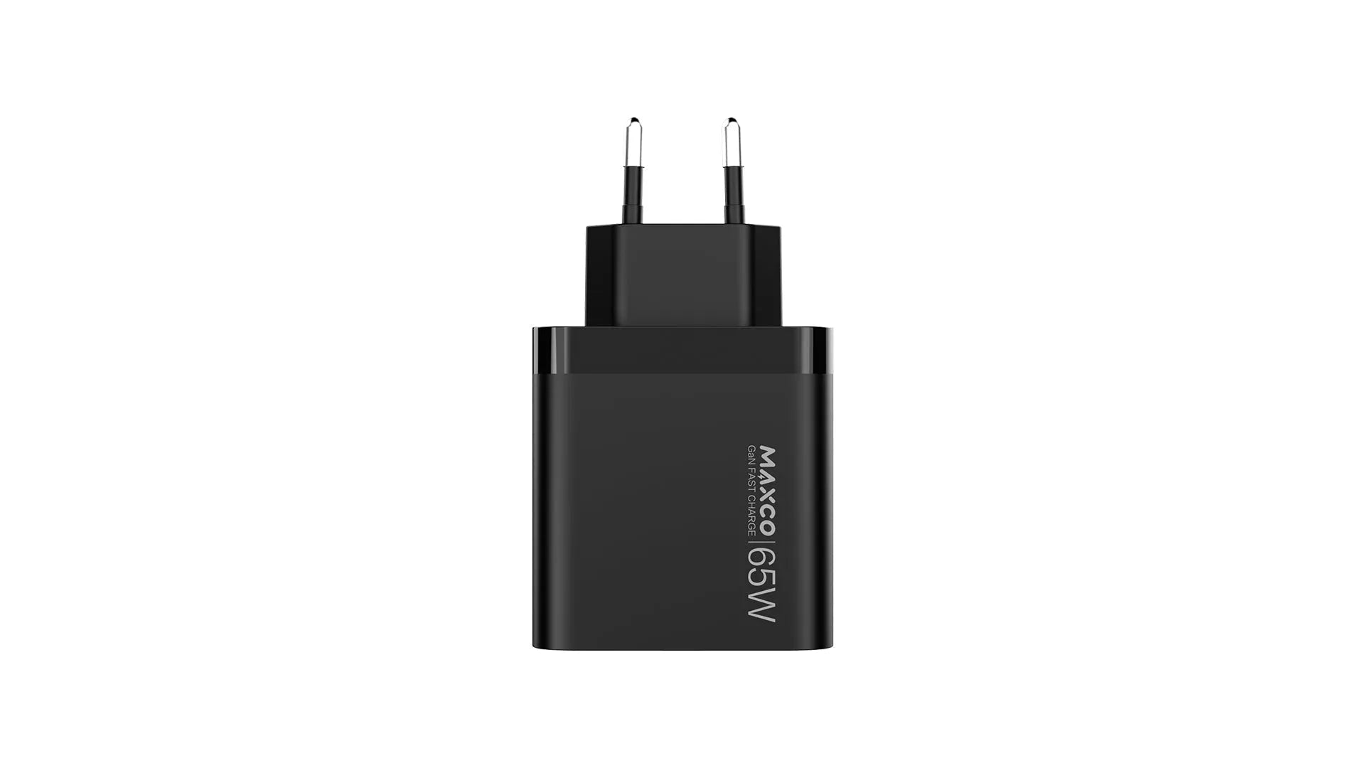 Maxco MC15E GaN Fast Charger PD 65W 3-Ports EU Plug Design Standard - Black - XPRS