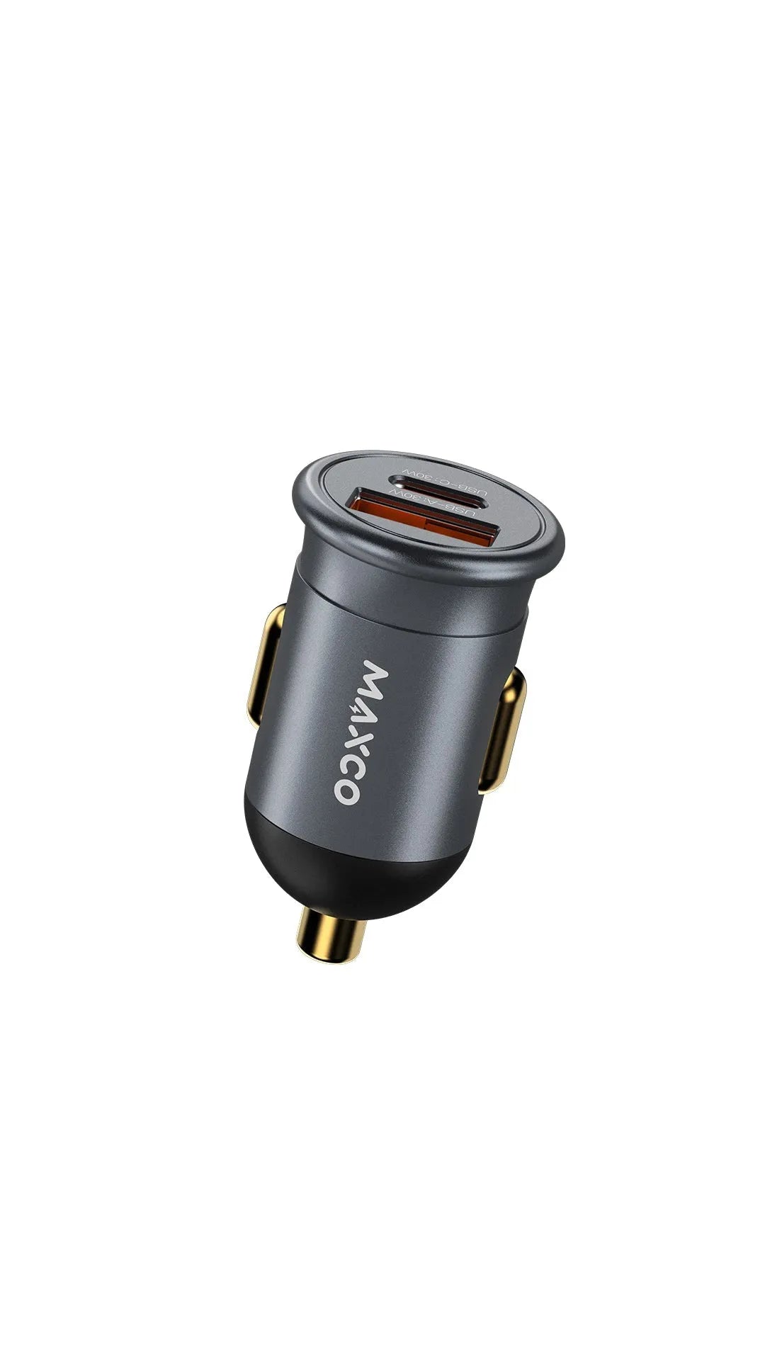 Maxco MQ06 Fast Car Charger 30W Dual Ports - Grey - XPRS