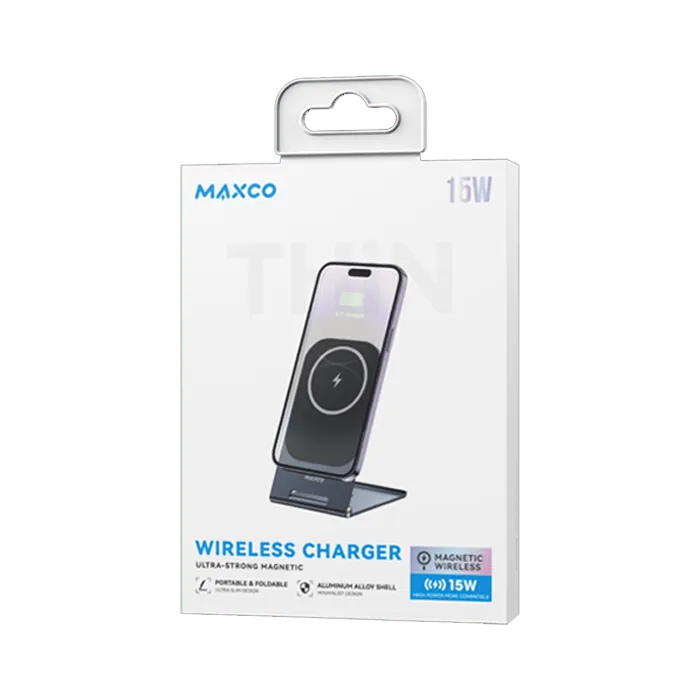 Maxco MW03 Thin Ultra-Strong Magnetic Wireless Charger 15W - Black - XPRS