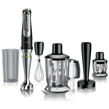 Braun MultiQuick 9 Hand Blender, Set, 1200 Watt, Black - MQ9147X