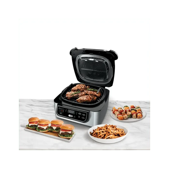 Ninja Foodi 5-in-1 Indoor Grill with Air Fryer Black/ Silver - XPRS