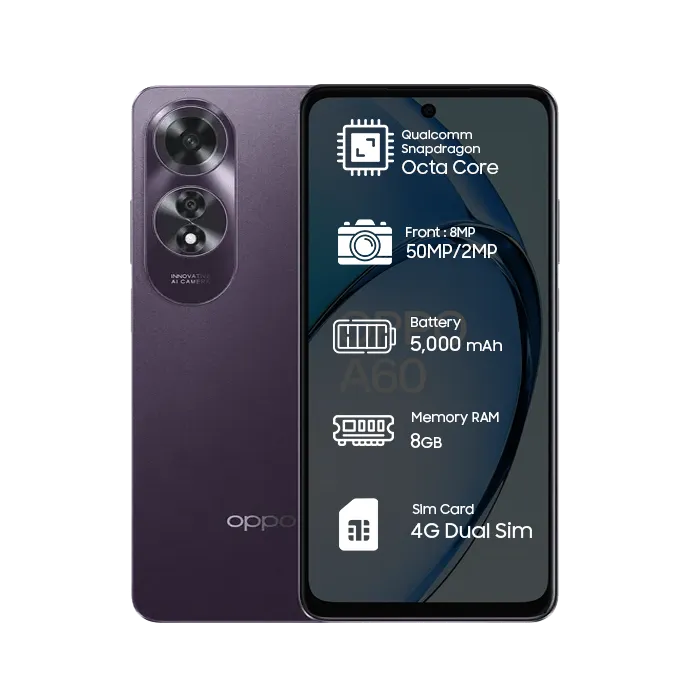 Oppo A60 8GB RAM - 256GB Storage