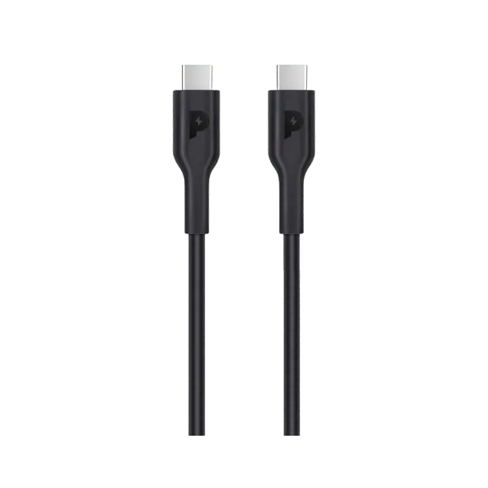 Powerology PVC USB-C to Type-C Cable 1.2M - Black - XPRS