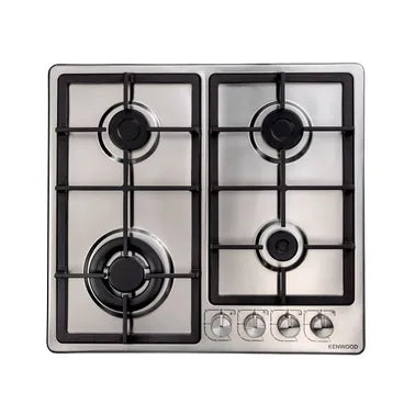 Kenwood Built In Gas Hob, 4 Burners, 60 cm, Stainless Steel - HOB60.000SS