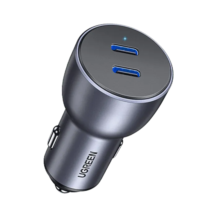 Ugreen Dual USB-C 40W PD Car Charger - Space Grey - XPRS