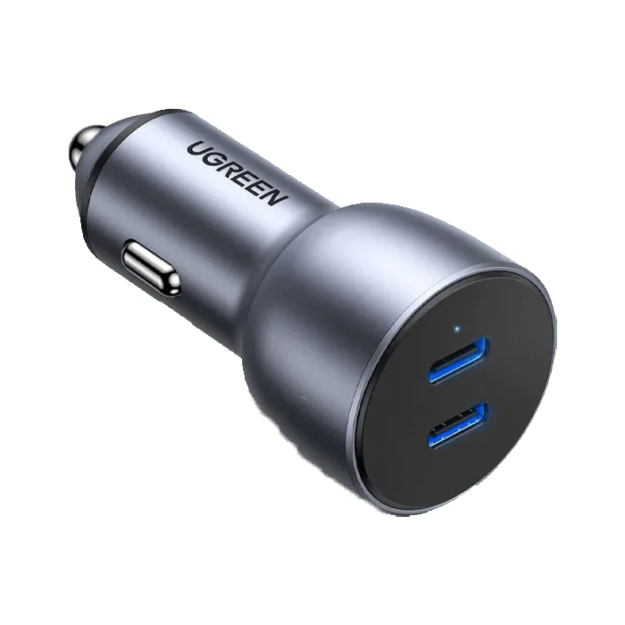 Ugreen Dual USB-C 40W PD Car Charger - Space Grey - XPRS