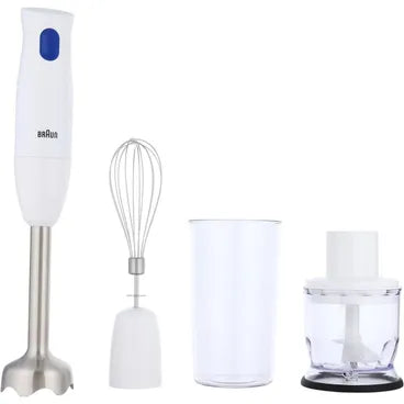 Braun MultiQuick 1 Multifunction Hand Blender, 600ml, 450 Watt, White - MQ10.202MWH