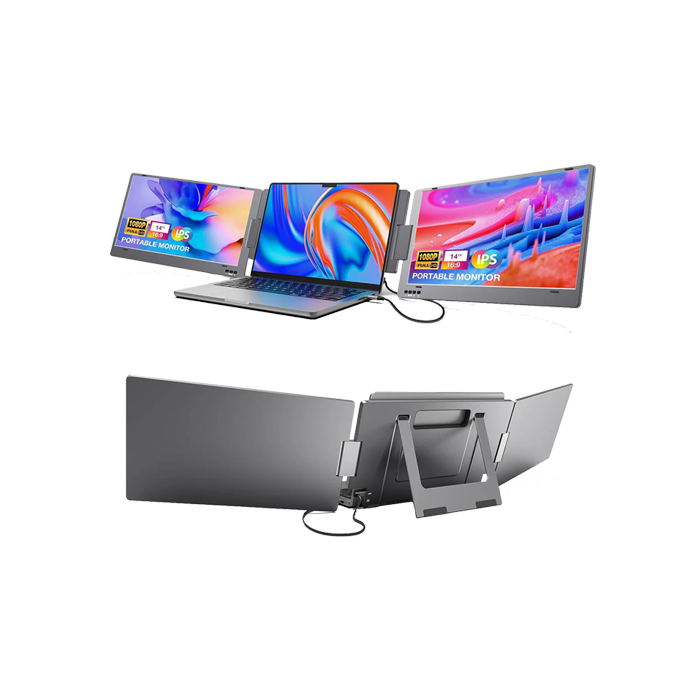 KYY 14" Triple Portable Monitor X90A - Grey