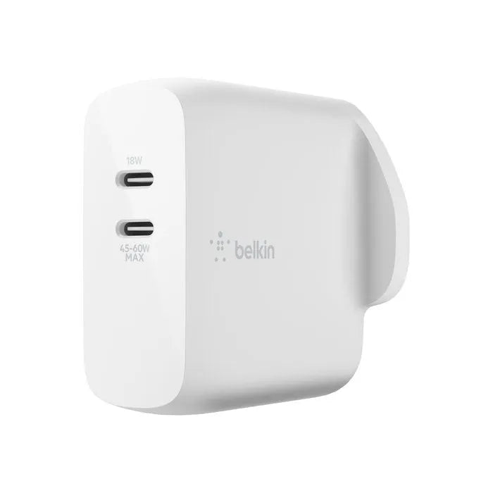 Belkin Boost Charge Dual USB-C PD GaN Wall Charger 63W - XPRS