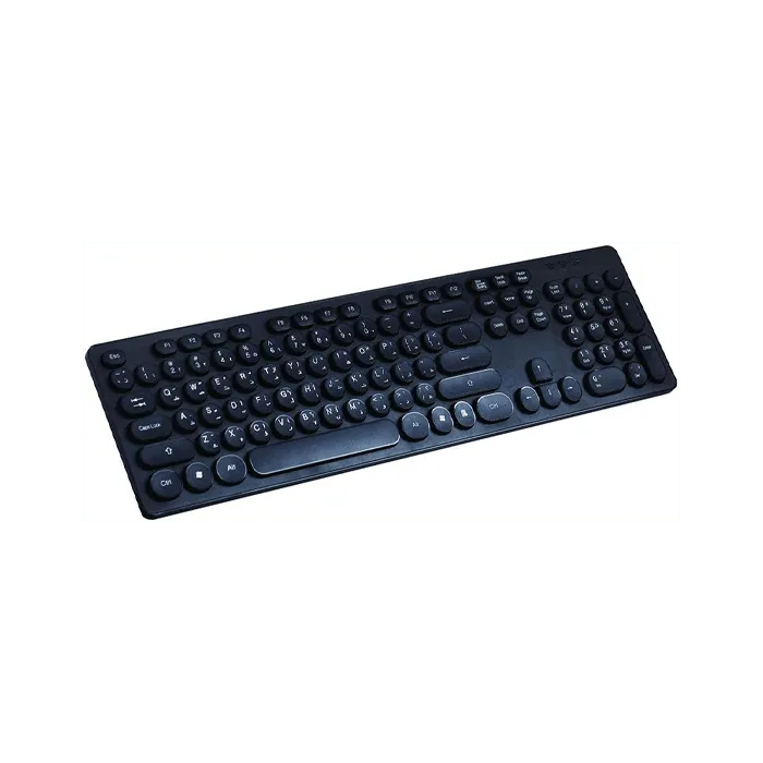 L'avvento 2.4G Wireless Keyboard, US+Arabic layout, Injection, Black - XPRS