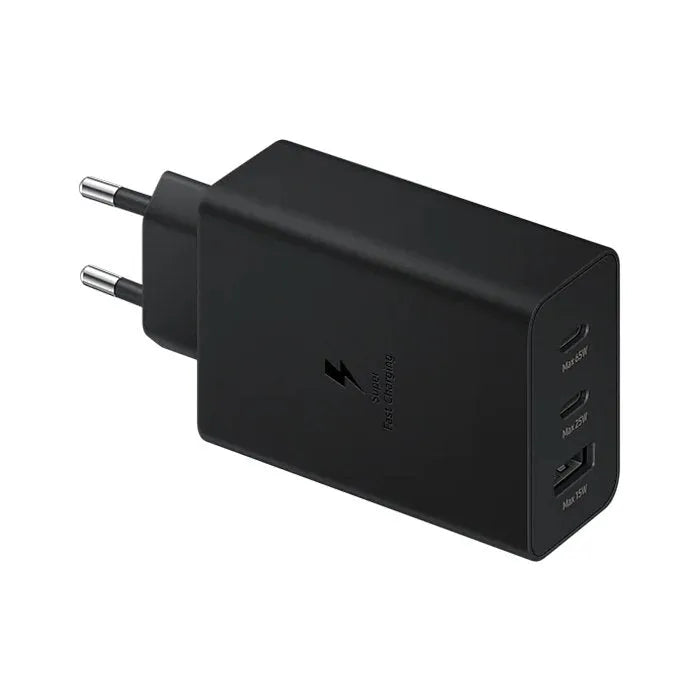 Samsung Power Adapter Trio 65W PD (USB-C X2, USB-A) - Black - XPRS