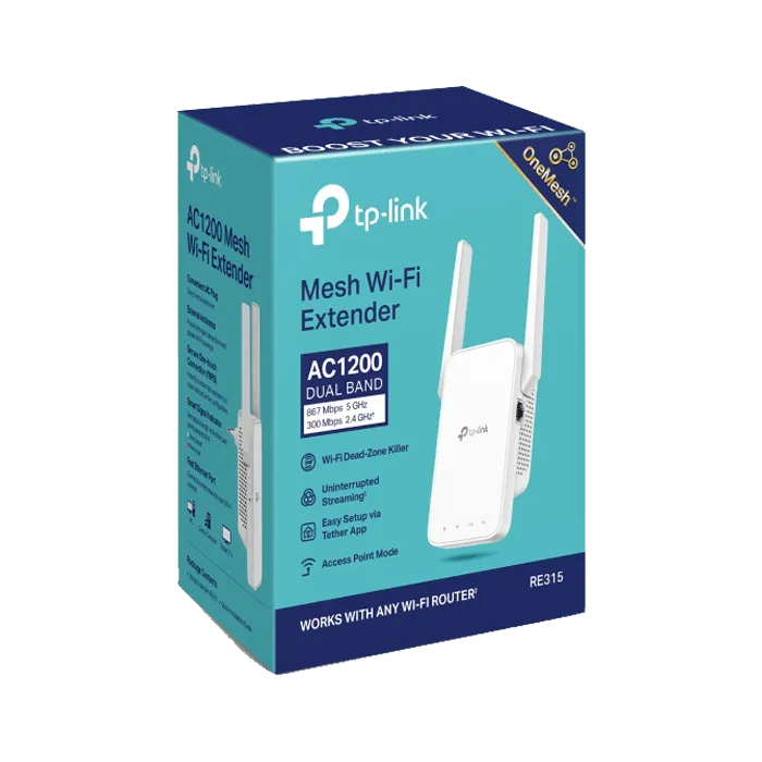 TP-Link RE315 | AC1200 Mesh Wi-Fi Range Extender - XPRS